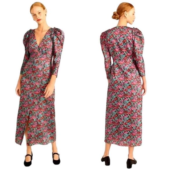 J. Crew Collection Drapey Ratti Floral Dress - Picture 1 of 8